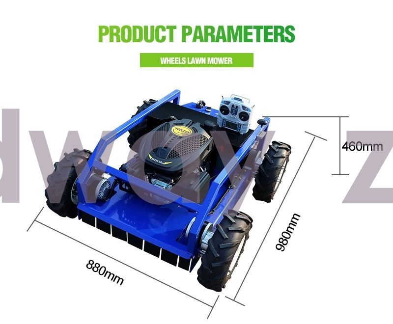 Customized Remote-controlled Crawler Lawn Mower(pic3)